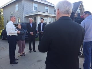 Press conference with congressman Brad Ashford on lead removal in Omaha