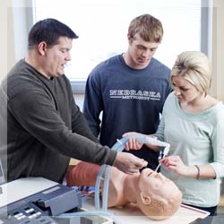 Respiratory Care Student in classroom