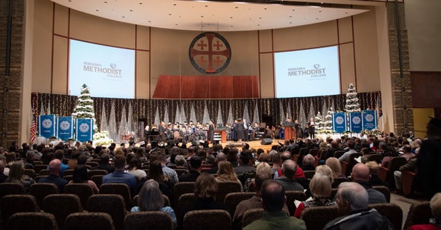 NMC's December 2019 Commencement Ceremony took place at St. Andrew's United Methodist Church.