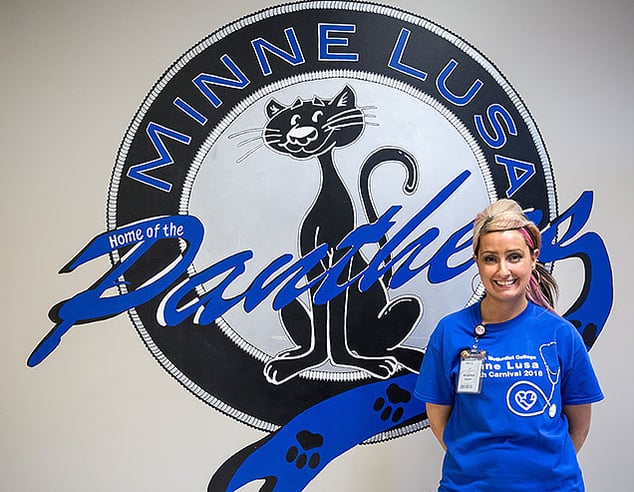 NMC alum Andrea Staton is the school nurse for Minne Lusa Elementary School.