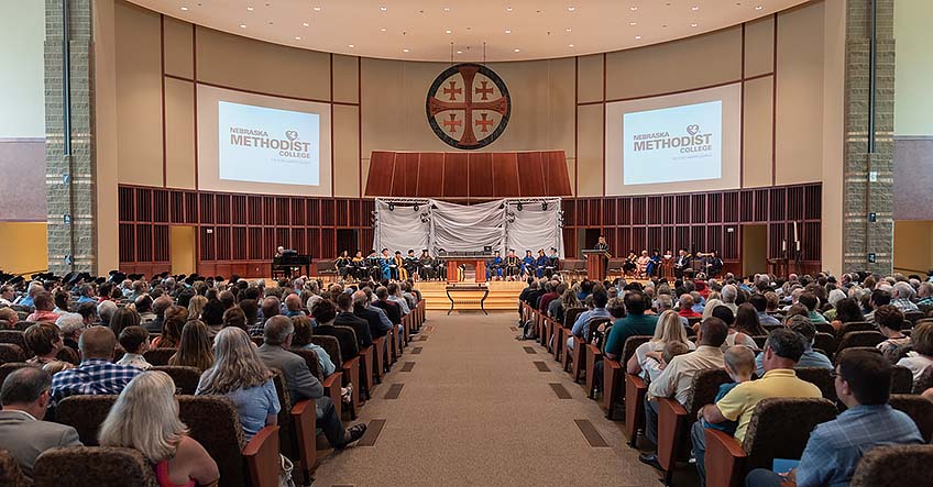 NMC's August 2019 Commencement Ceremony took place at St. Andrew's United Methodist Church.