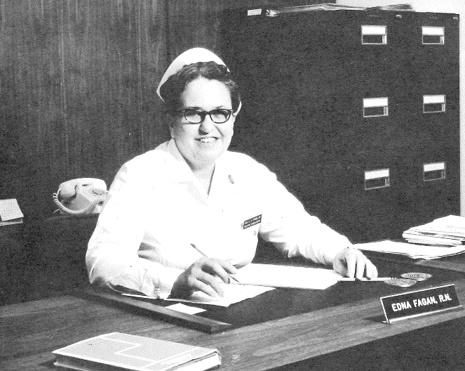 Over the course of her 44-year association with Methodist Hospital and Nebraska Methodist College (then the Methodist Hospital School of Nursing), Miss Fagan was a student, staff nurse, night nurse, nursing school supervisor/director/dean, vice president, alumni outreach advocate and national speaker.