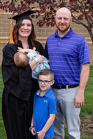 Christa, Joe, Truman and Macklin at graduation. 