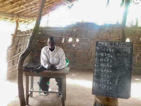 Pictured here is the one-room schoolhouse from Anna's village.