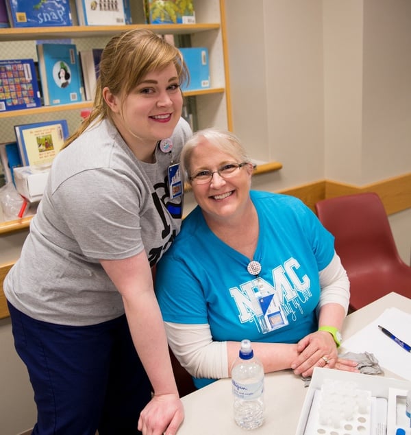 Cassandra & Lisa Kessler help at Minne Lusa Health Carnival.