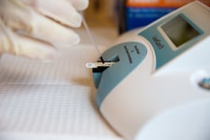 Equipment to test for elevated lead levels in the bloodstream. Equipment to test for elevated lead levels in the bloodstream.